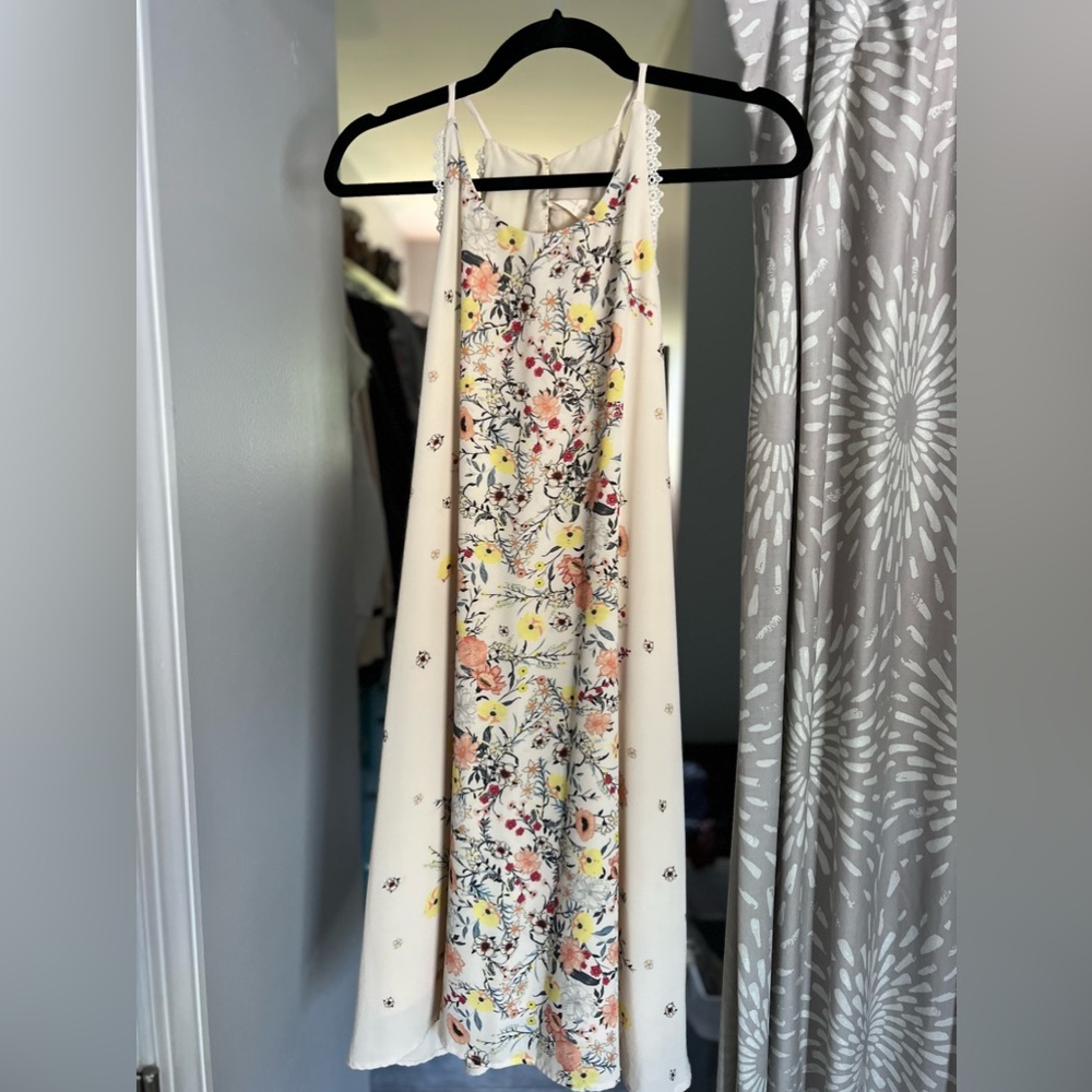 Altar'd State Women's Cream Floral Dress